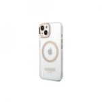 Case Case Guess Metal Outline Magsafe for iPhone 14 Plus (transparent)