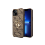 Case Case Guess GUHCP15S4GMGBR iPhone 15 6.1" brown|brown hardcase 4G Big Metal Logo