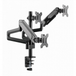 Gembird MA-DA3-01 monitori kinnitus ja alus 68,6 cm (27") Laud Must