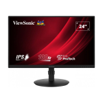 Viewsonic VG2408A-MHD PC lamekuvar 61 cm (24") 1920 x 1080 pikslit Full HD LED Must