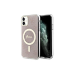 Guess GUHMN61H4STP iPhone 11 6.1" r&oacute;żowy|pink hardcase 4G MagSaf