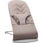BabyBj&ouml;rn BabyBj&ouml;rn Bliss Woven sitter, sand grey, leaf pattern