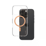 PanzerGlass CARE by &reg; Flagship Case Transparent Urban Combat w. Peachy MagSafe iPhone 16 Pro mobile phone case