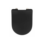 WENKO 23827100 WC-poti kaas Pehme prilllaud Duroplast Must