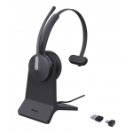 Yealink BH70 Mono with Stand Teams K&otilde;rvaklapp Juhtmevaba Peav&otilde;ru Kontor/k&otilde;nekeskus USB t&uuml;&uuml;p A Bluetooth Laadimisalus Must