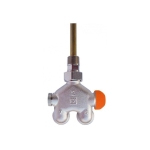 Towel Towel dryer connection unit HERZ VUA-40, Bottom corner connection, without rim