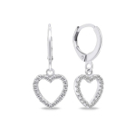 Brilio Brilio Silver Brilio Silver Silver earrings with bow and hearts EA645W