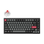 Keychron Lemokey P1 Pro Wireless (P1P-M1) - USA paigutus - Hot-Swappable Super Punased L&uuml;litid - S&uuml;sinikmust (Must) Mehaaniline