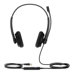 Yealink UH34 Lite Dual Teams K&otilde;rvaklapp Juhtmega &uuml;hendatud Peav&otilde;ru Kontor/k&otilde;nekeskus USB t&uuml;&uuml;p A Must