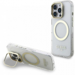Arva Arva IML Gold Outline Stand Camera Frame MagSafe kate Apple iPhone 16 Pro jaoks, selge