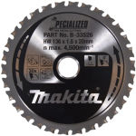 Makita T.C.T. saag SPECIALIZED 136X1.5X20mm 0&deg; T30 T.C.T. saag SPECIALIZED 136X1.5X20mm 0&deg; T30 T.C.T. saag SPECIALIZED 136X1.5X2