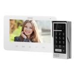 Orno Video intercom kit, handset, color, LCD 7 inch, intercom, with encryption, surface mounted, white, SCUTI