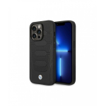 Etui Etui BMW BMHMP14L22RPSK iPhone 14 Pro 6,1" czarny|black Leather