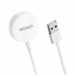 Deltaco AWC-100 mobiilseadme laadija Nutikell Valge USB Traadita laadimine Hoonesisene