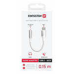 Swissten Textile USB-C to Jack 3.5mm Audio Adapter 15cm