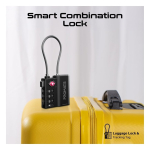 Promate TagLock TSA Luggage Lock with Smart Precision Tracking Tag + Apple Find My