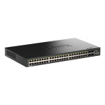 D-Link DGS-1530-52P/E v&otilde;rgul&uuml;liti Juhitav L2 Gigabit Ethernet (10/100/1000) Power over Ethernet tugi Must