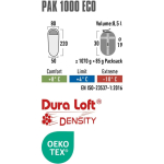 High High Peak 1000 ECO muumi pak tumeroheline-punane