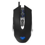 Aula S50 Multi-Color backlight Wired Gaming Optical mouse 7 buttons 800-4800dpi with ergonomic shape Black