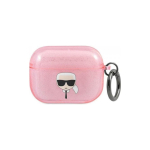 Karl Karl Lagerfeld Karl Lagerfeld KLAPUKHGP AirPods Pro Cover Pink/Pink Gkratter Karl's head