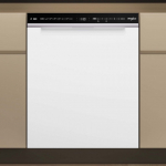 Whirlpool W7U HS41 dishwasher, white