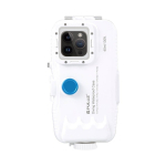 Plastic Plastic waterproof phone case Puluz for iPhone 14 Plus/Pro Max/13 Pro Max/12 Pro Max/11 Pro Max (white)