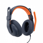 Logitech Zone Learn K&otilde;rvaklapp Juhtmega &uuml;hendatud Peav&otilde;ru Haridus USB t&uuml;&uuml;p-C Sinine, Oranž