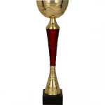 Detail Detail Gold and burgundy metal cup
