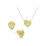 Brilio Brilio Silver "Brilio Silver Decent" gold-plated tree of life jewelry set SET236Y (necklace, earrings)