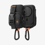 Spigen Snap Zip (MagFit) mobiiltelefoni &uuml;mbris Kinnitusega kaas Must