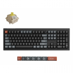 Keychron V6 Ultra 8K klaviatuur Universaalne Bluetooth QWERTY Must