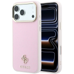 Dėklas Dėklas Cg Mobile Sas Guess Saffiano Small 4G & Classic Logo MagSafe kaitseks Iphone 18 Pro Max / 17 Pro Max roosa