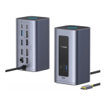 12-in-1 12-in-1 dokk USB-C &uuml;hendusega - 2xHDMI/DisplayPort USB-C/PD USB 3.0 RJ45 USB-C Nomos Air Mac BASEUS B0114400 (6953156210981)