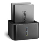 Axagon ADSA-D25 HDD/SSD dokkimisjaam USB 3.2 Gen 1 (3.1 Gen 1) Type micro-B Must