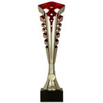 Detail Detail Gold and red plastic cup