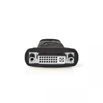 Nedis CVGB34910BK kaabli soomuutja HDMI Type A (Standard) DVI-D Must, Roostevaba teras