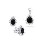 Brilio Brilio Silver Brilio Silver charming Silver jewelry set with zircons SET226WBC (earrings, pendant)