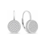 Brilio Brilio Silver Brilio Silver Charming silver earrings with shiny circles LME272