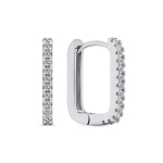 Brilio Brilio Silver Brilio Silver Modern silver earrings with zircons EA637W