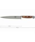 G&uuml;de Alpha filleting knife 18 cm Olive Wood