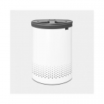 Brabantia Laundry Bin, 55 L dark grey / white