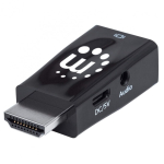 Manhattan 151542 kaabli soomuutja HDMI VGA, 3.5mm Must