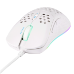Deltaco White LINE WM75 Lightweight gaming mouse, RGB, white
