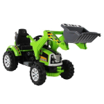 Lean Lean Cars Electric children's tractor with loader Green
