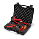Knipex 97 91 04 V01 kaablitangid Kaablistantsi komplekt Hall, Oranž, Punane
