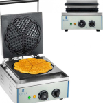 Royal Royal Catering Teflon coated waffle iron for round waffles, heart rosette, diameter. 21 cm