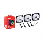 XPG VENTO 120 ARGB PWM Arvuti korpus Ventilaator 12 cm Must 3 tk