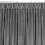 Homede Curtain color graphite style classic transparent tape 7.5 cm velvet 400x245