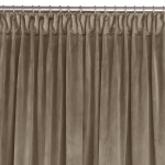 Homede Curtains VELVET PLEAT D 75 BEIGE 400x245