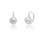 Jwl Jwl Luxury Pearls Delicate silver earrings with real white pearls JL0675